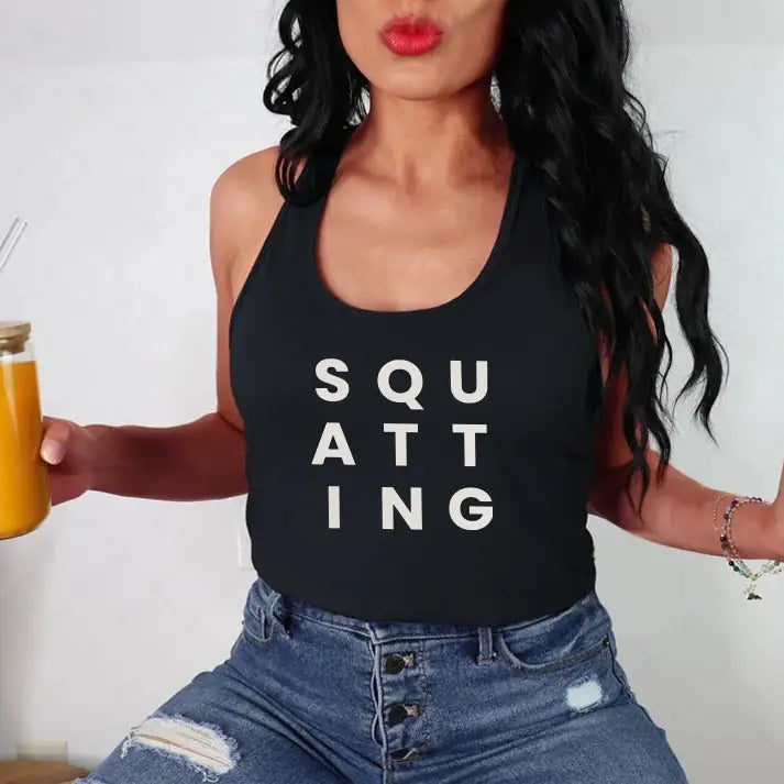 Squatting ae tank - black - Squatting AE T-Shirt tankBlack.jpg