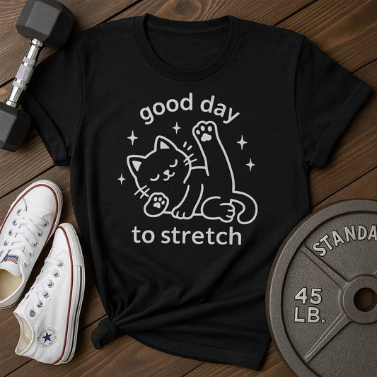 Stretch cat av T-Shirt - black - Stretch Cat AV Black.jpg