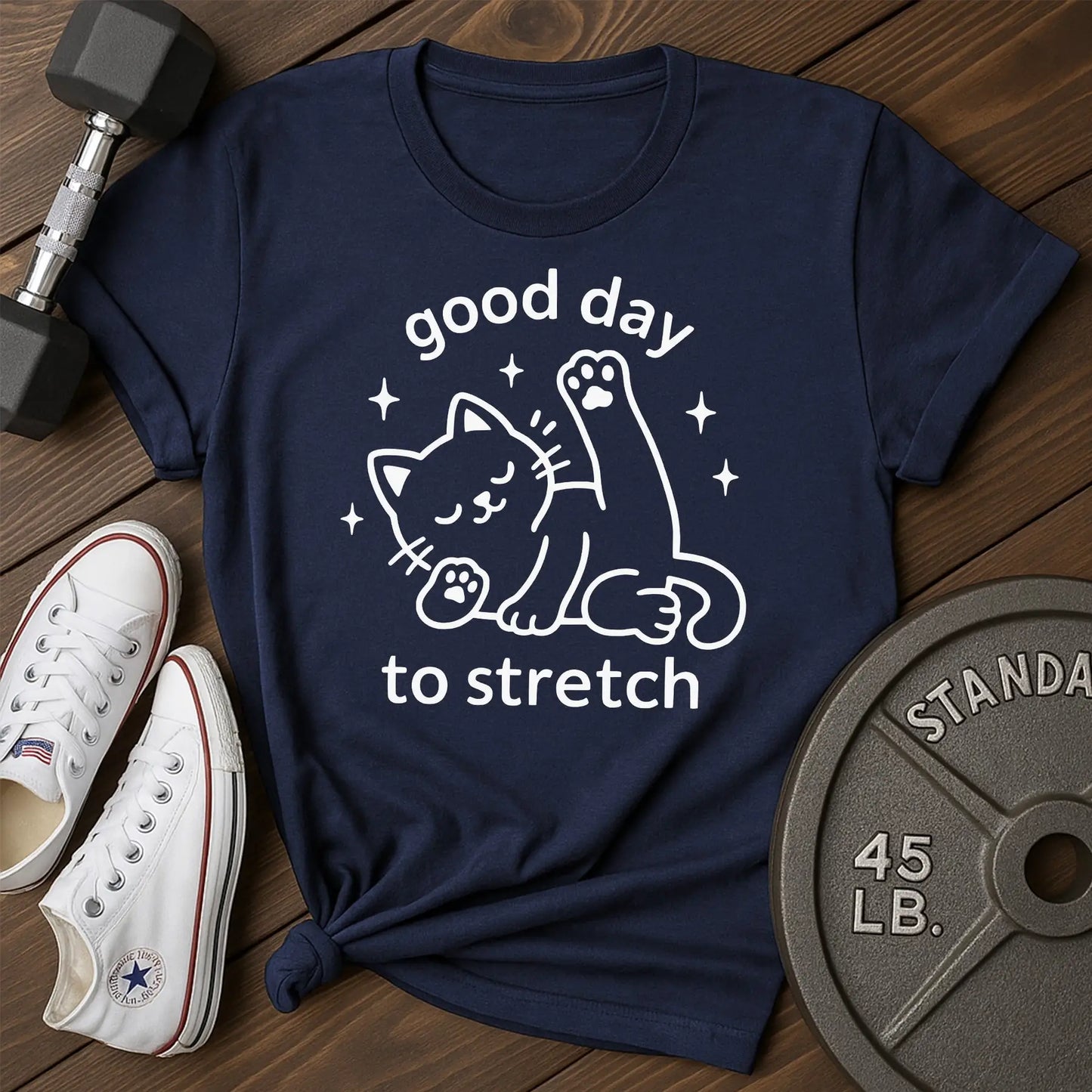 Stretch cat av T-Shirt - blue - Stretch Cat AV Blue.jpg
