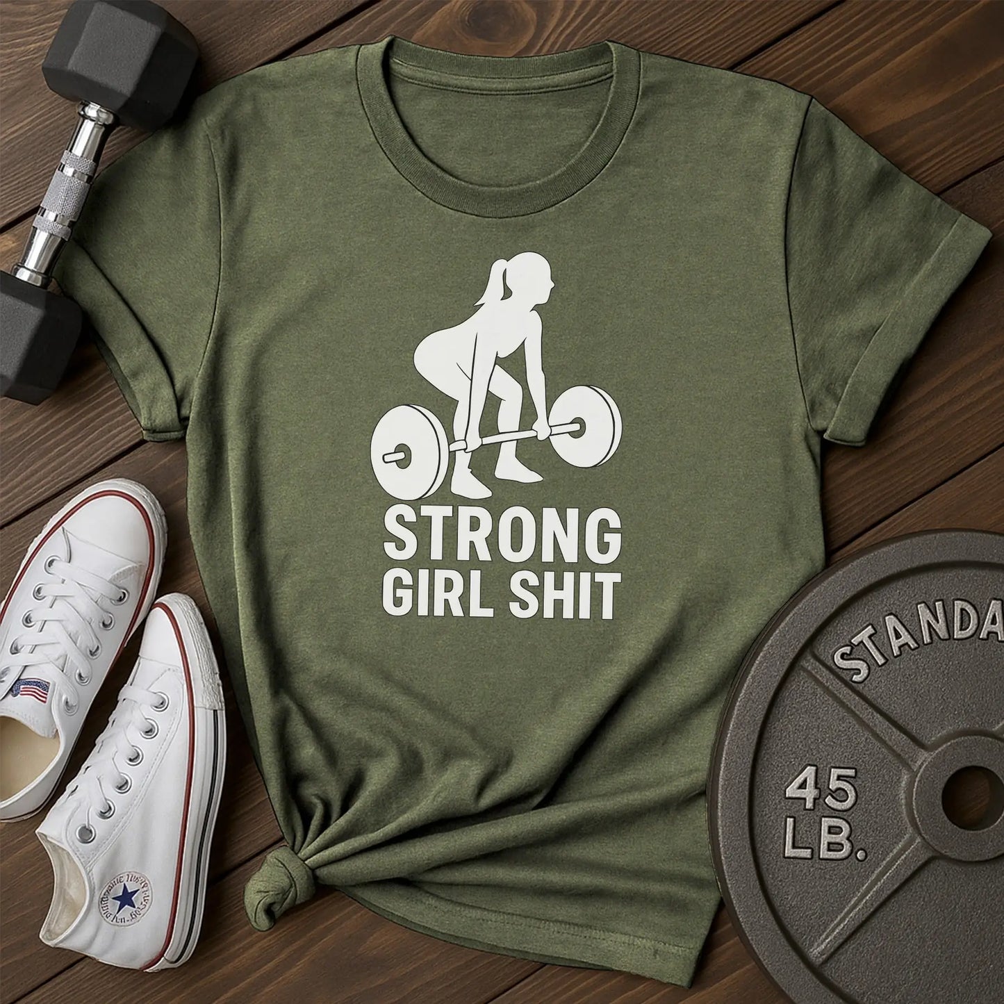 Strong girl ar T-Shirt - green - Strong Girl AR Green.jpg