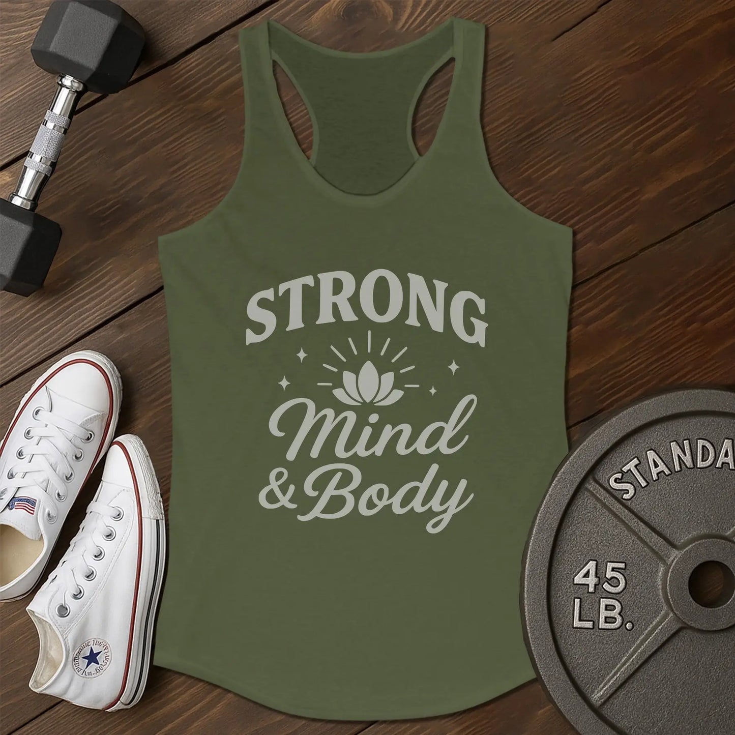 Strong mind am Tank - green - strong mind AM tank Green.jpg