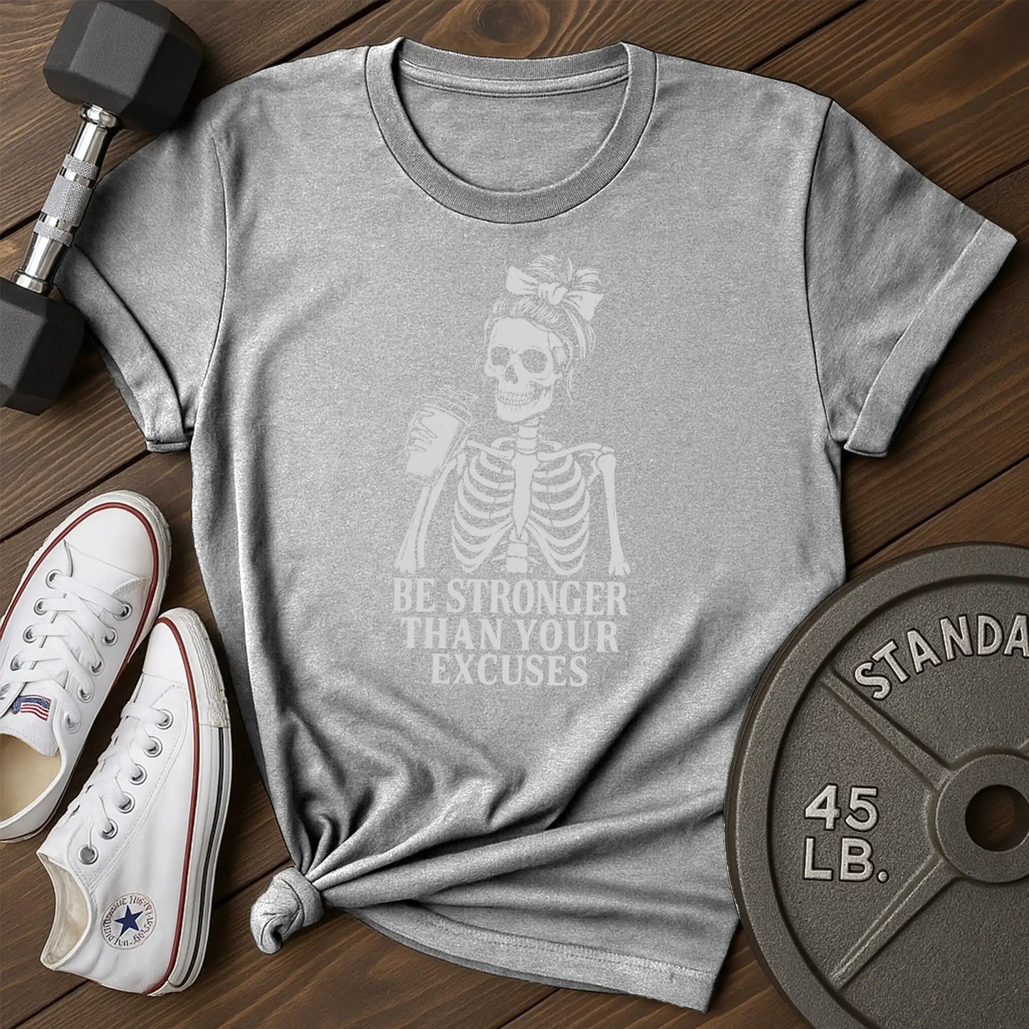 Stronger bones av T-Shirt - gray - Stronger Bones AV Gray.jpg