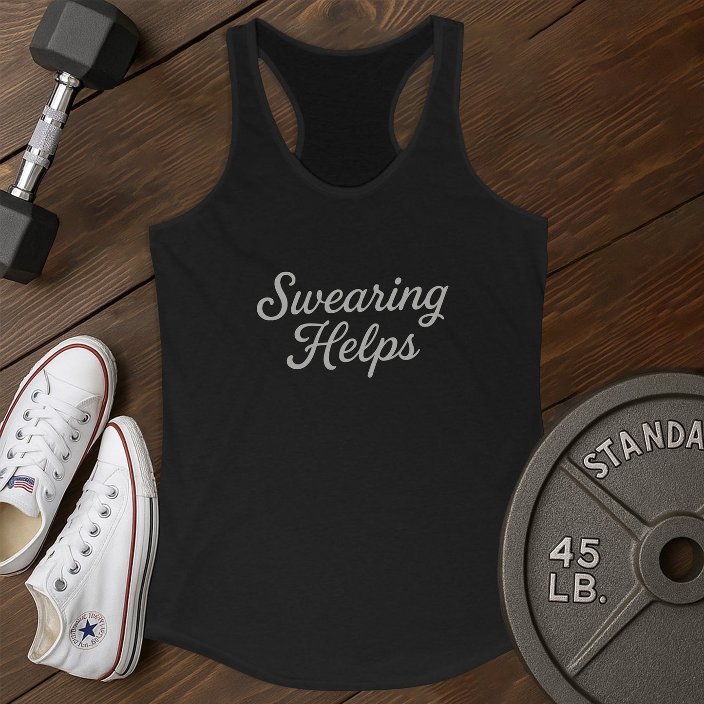 Swearing Helps Af Tank - black - Swearing Helps AF tank Black.jpg