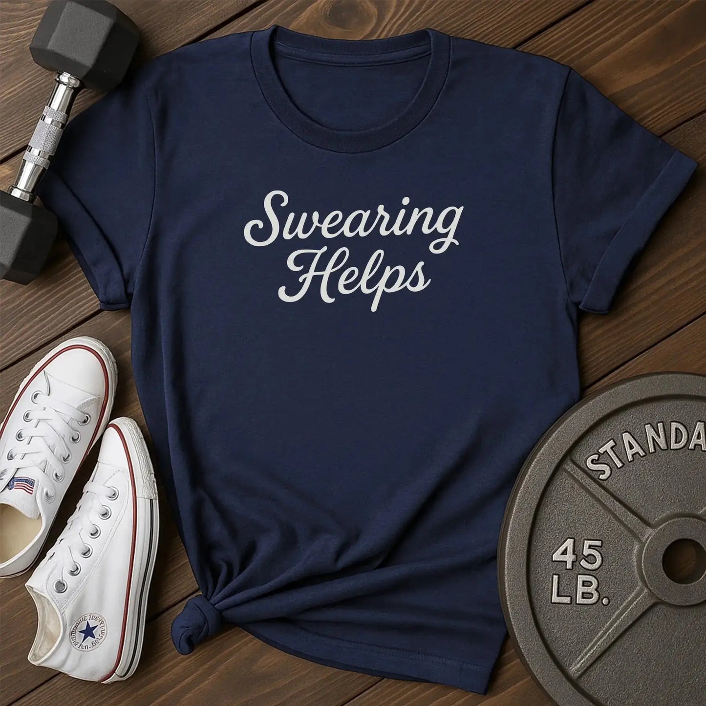 Swearing helps af t-shirt - blue - Swearing Helps AF T-Shirt shirt5 Blue.jpg