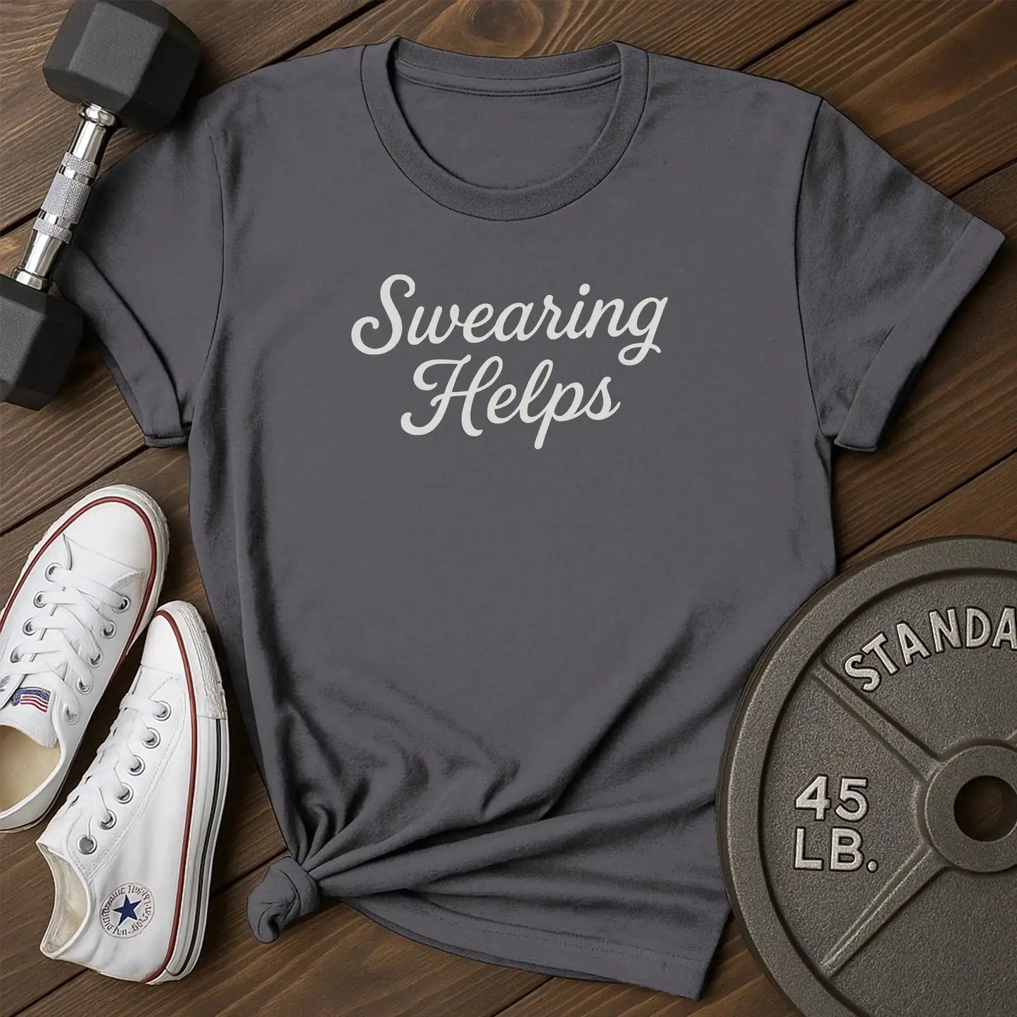 Swearing helps af t-shirt - charcoal - Swearing Helps AF T-Shirt shirt6 Charcoal.jpg