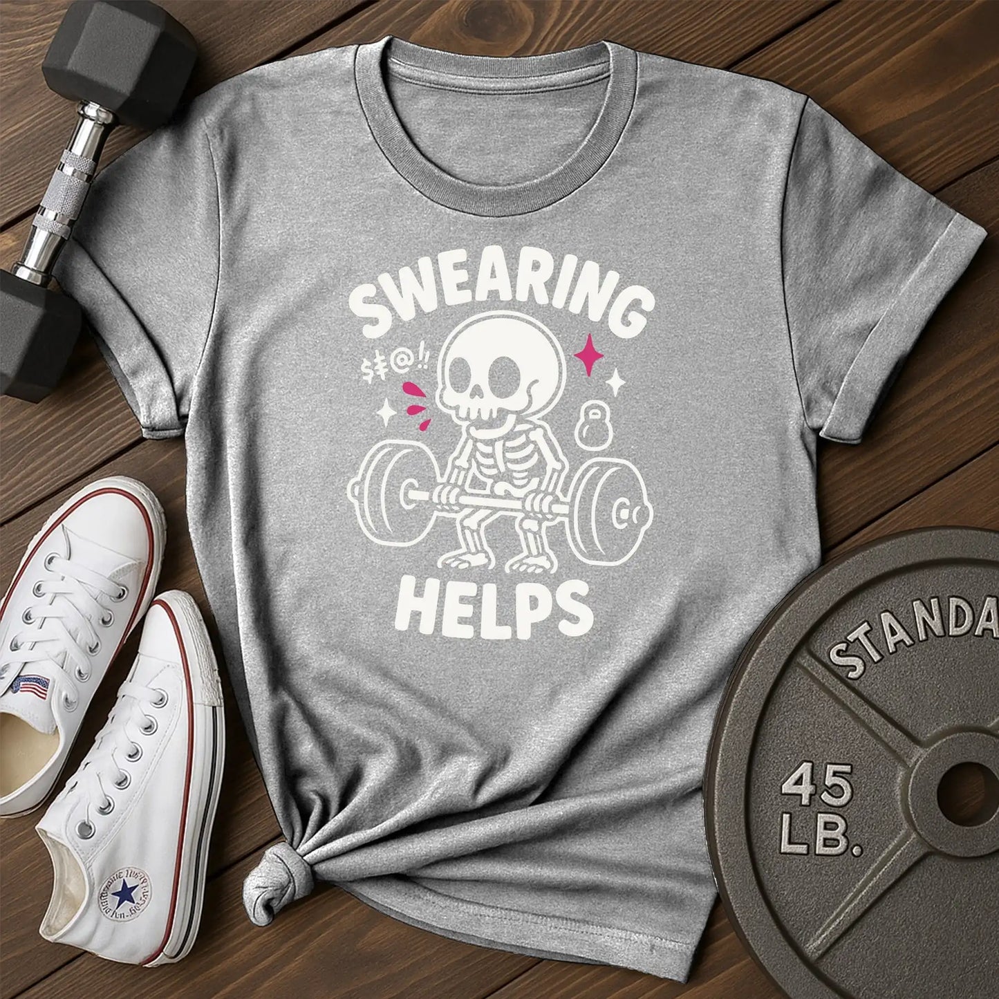 Swearing helps as T-Shirt - gray - Swearing Helps AS Gray.jpg