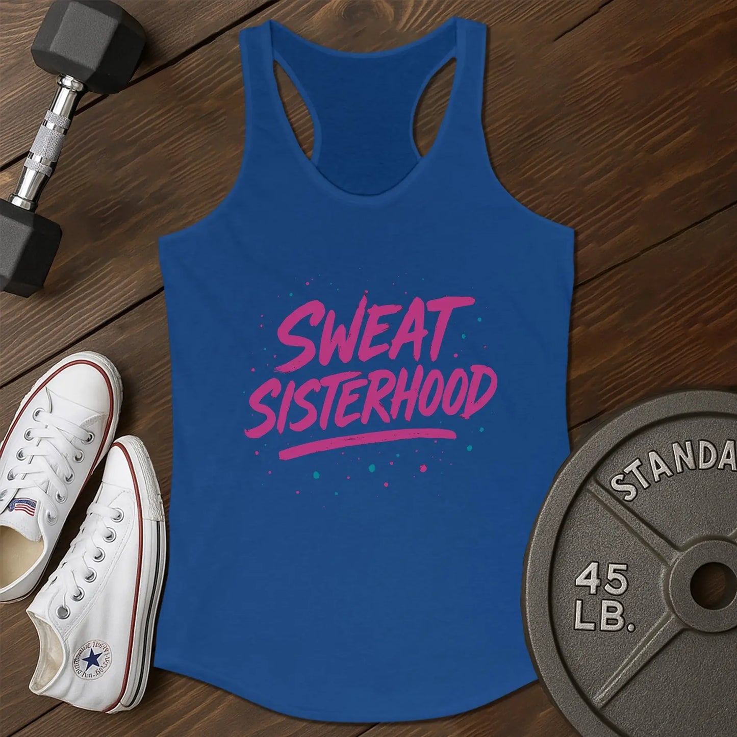 Sweat sisterhood ao Tank - blue - Sweat Sisterhood AO tank Blue.jpg