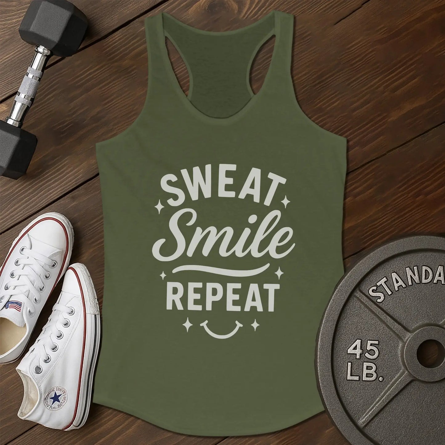 Sweat smile ai Tank - green - Sweat Smile AI tank Green.jpg