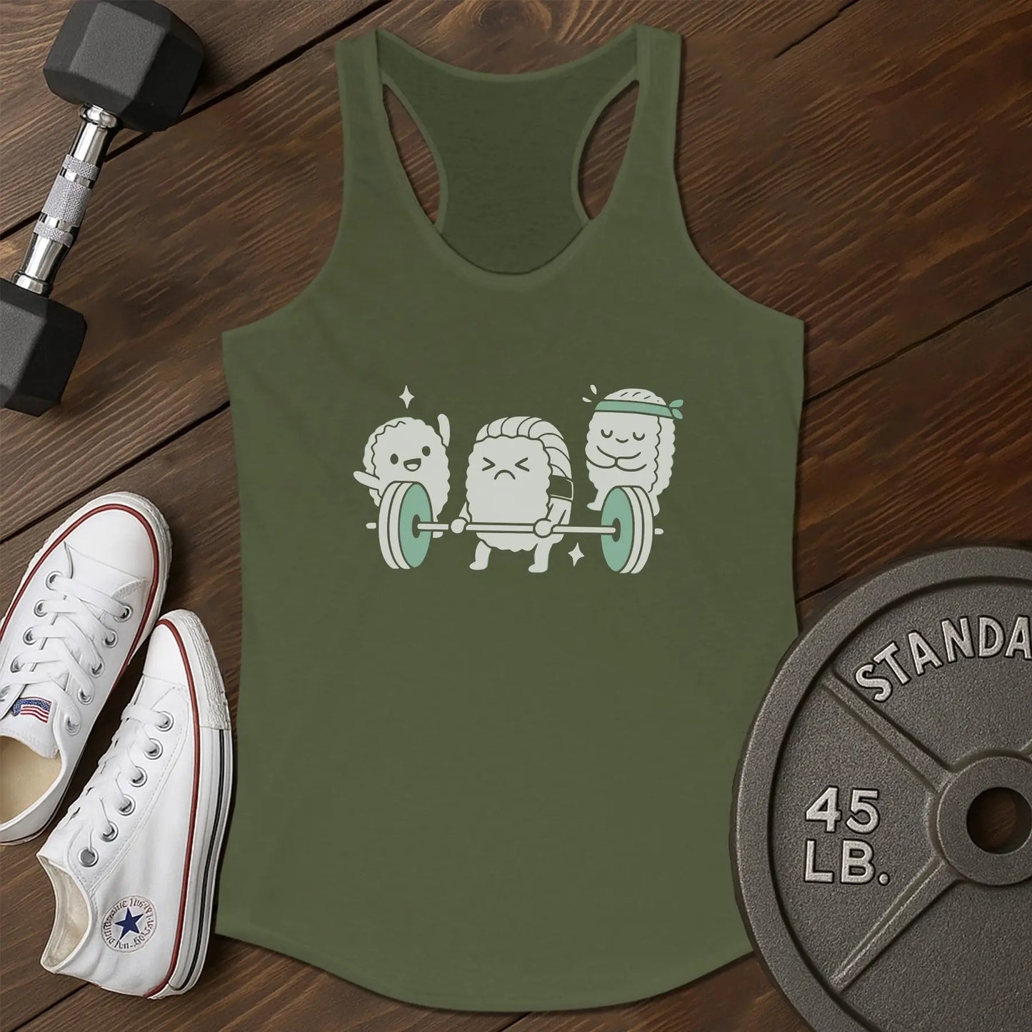 Team lift au Tank - green - Team Lift AU tank Green.jpg