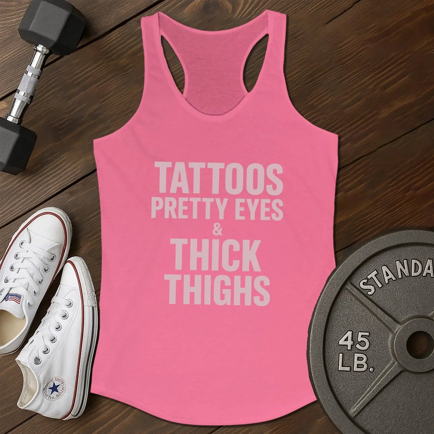 Thick thighs ap Tank - pink - Thick Thighs AP tank Pink.jpg