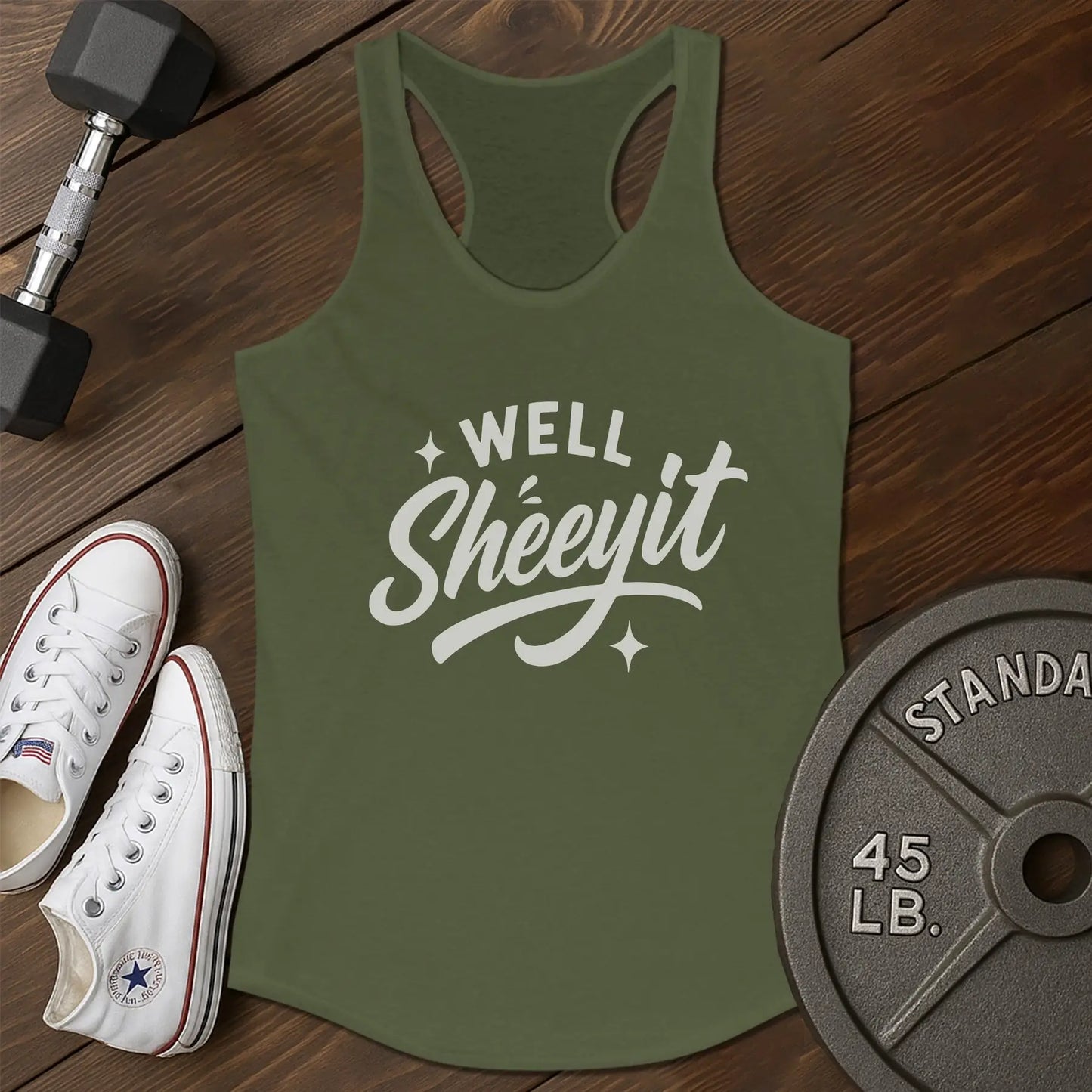 Well sheeyit an Tank - green - Well Sheeyit AN tank Green.jpg