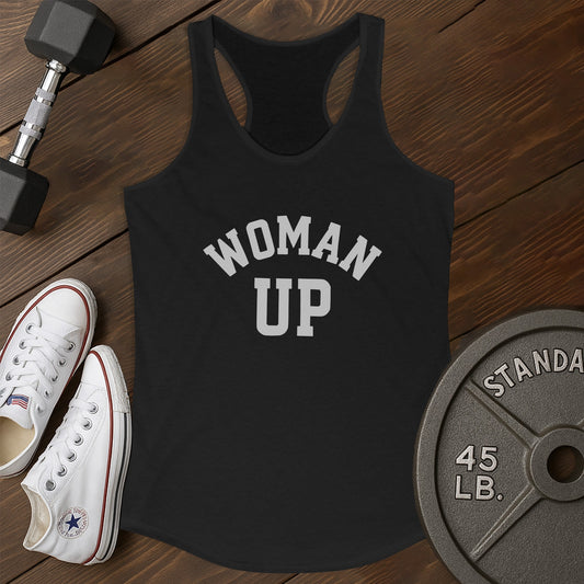 Woman Up Af Tank - black - Woman Up AF tank Black.jpg