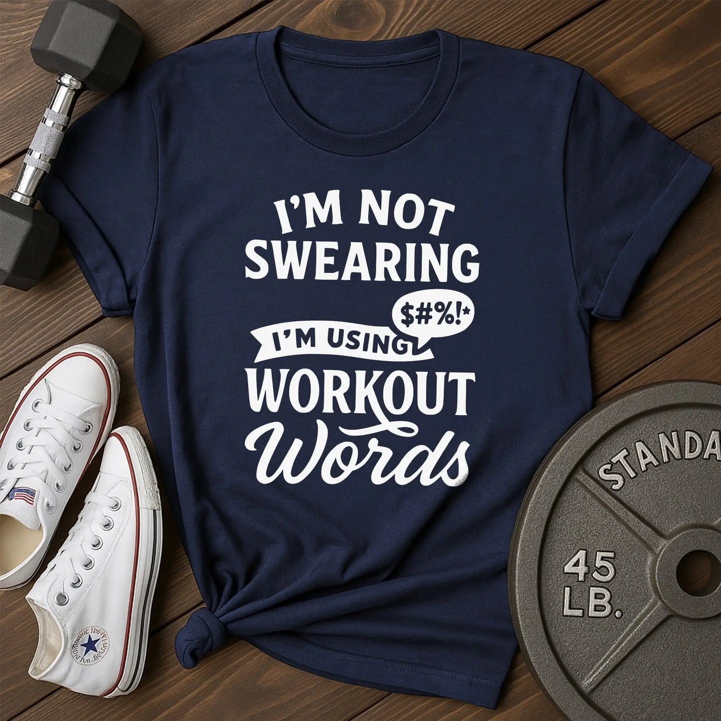 Workout words an T-Shirt - blue - Workout Words AN Blue.jpg
