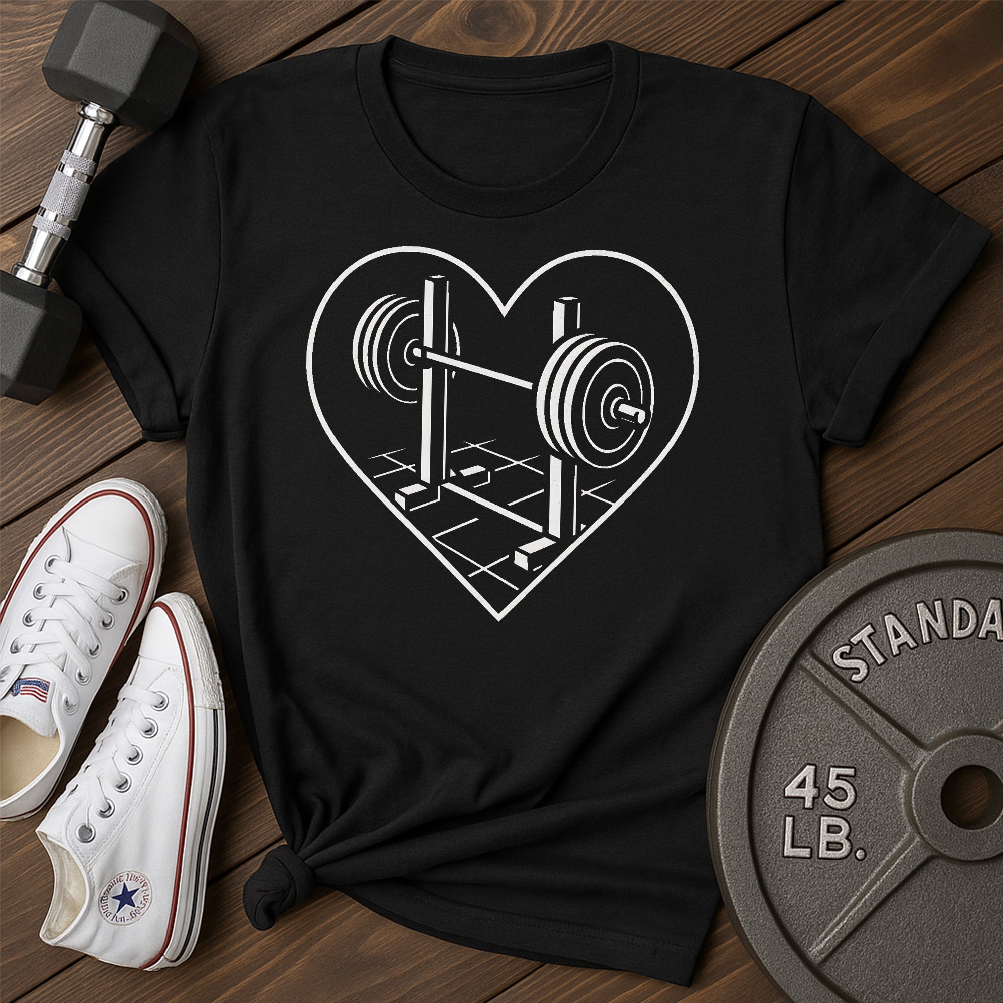 Heart Barbell A T-Shirt