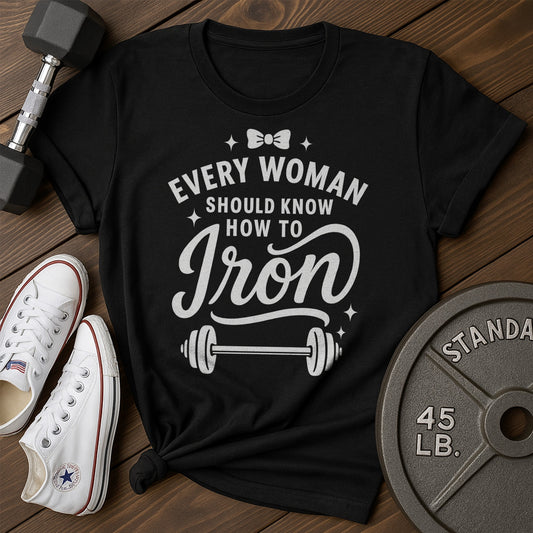 Woman iron am T-Shirt - black - woman iron AM Black.jpg